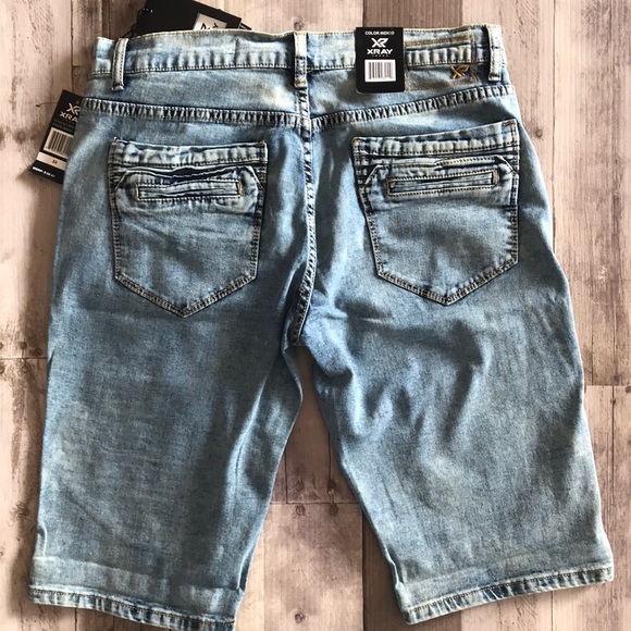 Men’s XRay Jeans Moto Shorts - Picture 2 of 2